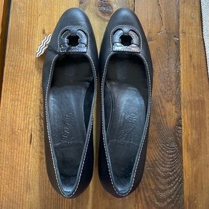 Salvatore Ferragamo black flats
